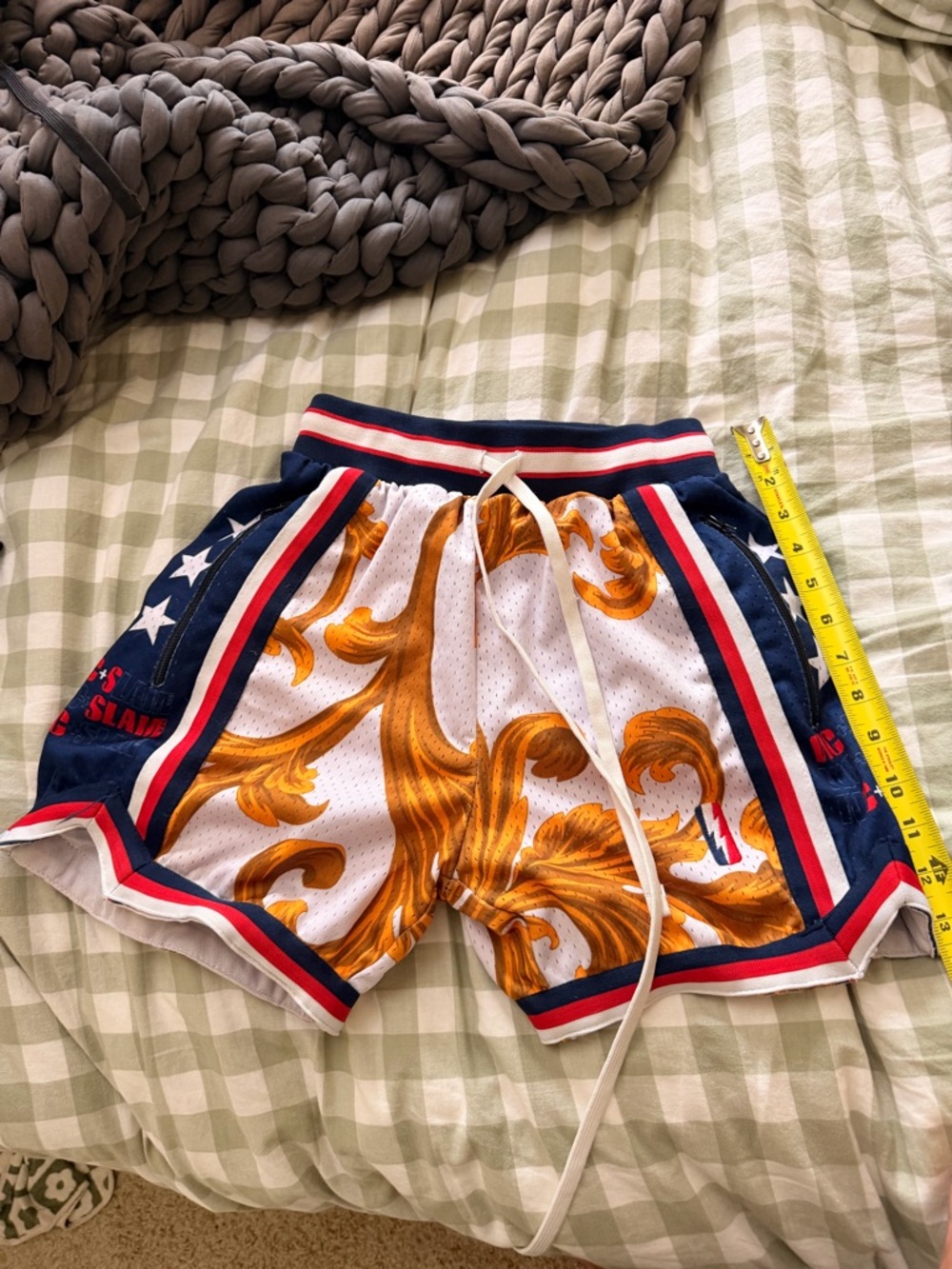Collect and Select Gold Swingman Shorts - xxs